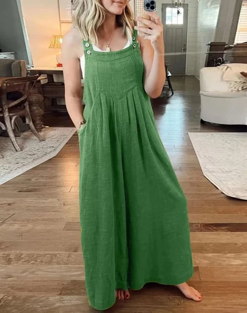 2023 HOT SALE PLUS SIZE WIDE LEG OVERALLS JUMPSUIT