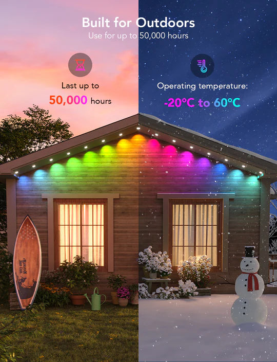 🎃Halloween Sale 58% OFF---Wi-Fi Bluetooth Smart Led rgbic for outdoor