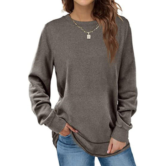 BOKE Sweatshirts for Women Crewneck Long Sleeve Shirts Tunic Tops for Leggings