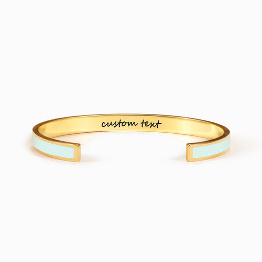 Custom Inspirational Quotes Color Bangle