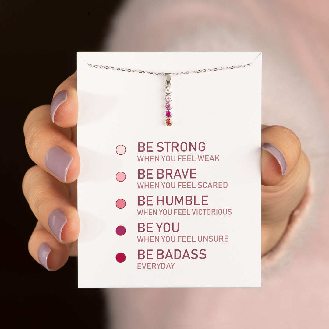 Be You Be Badass Five Dots Necklace